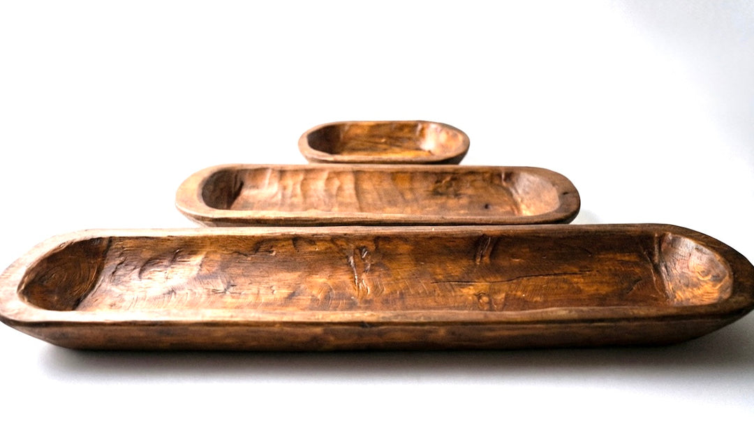 Hand carved wooden bowls